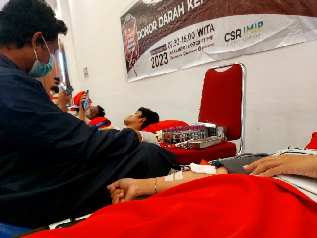 Aksi Donor Darah Warnai HUT Ke RI Di IMIP Pos Jurnalis